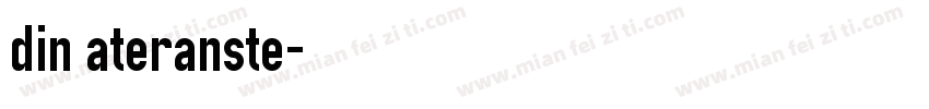 din ateranste字体转换